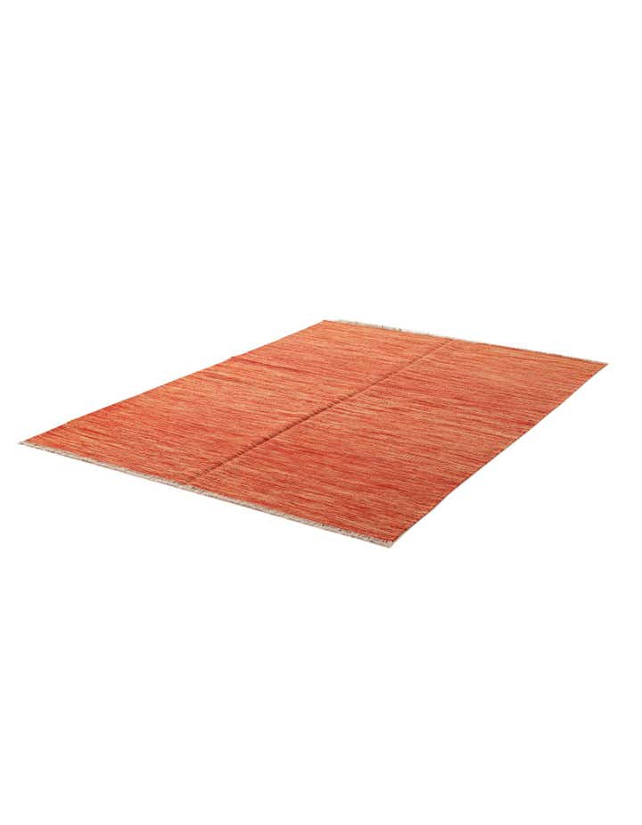 4' 3 x 5' 11 Hand Woven Kilim Modern Wool Rug