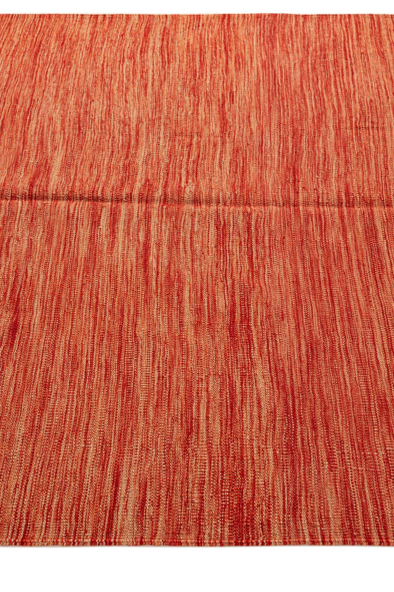 4' 3 x 5' 11 Hand Woven Kilim Modern Wool Rug