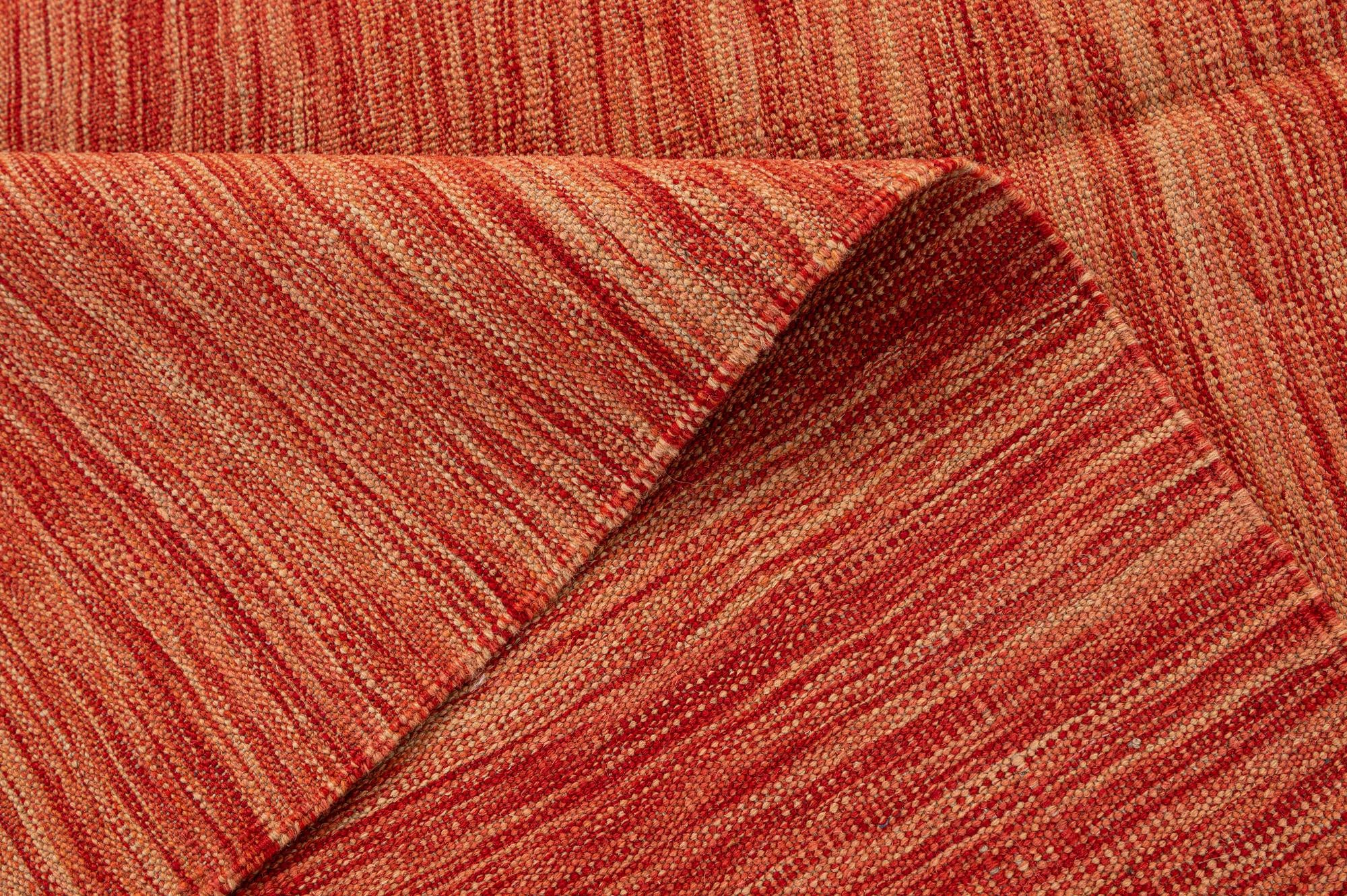 4' 3 x 5' 11 Hand Woven Kilim Modern Wool Rug