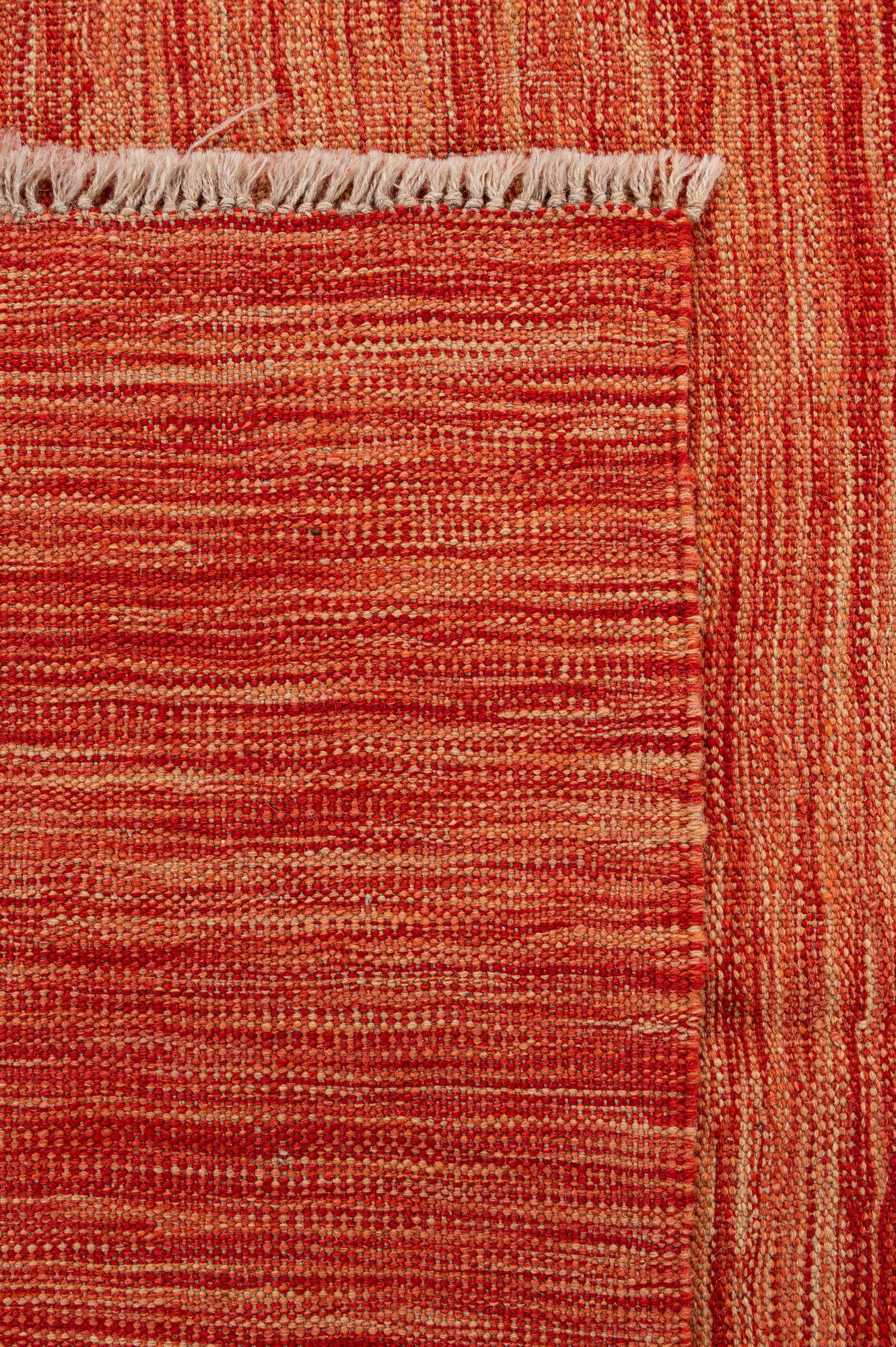 4' 3 x 5' 11 Hand Woven Kilim Modern Wool Rug