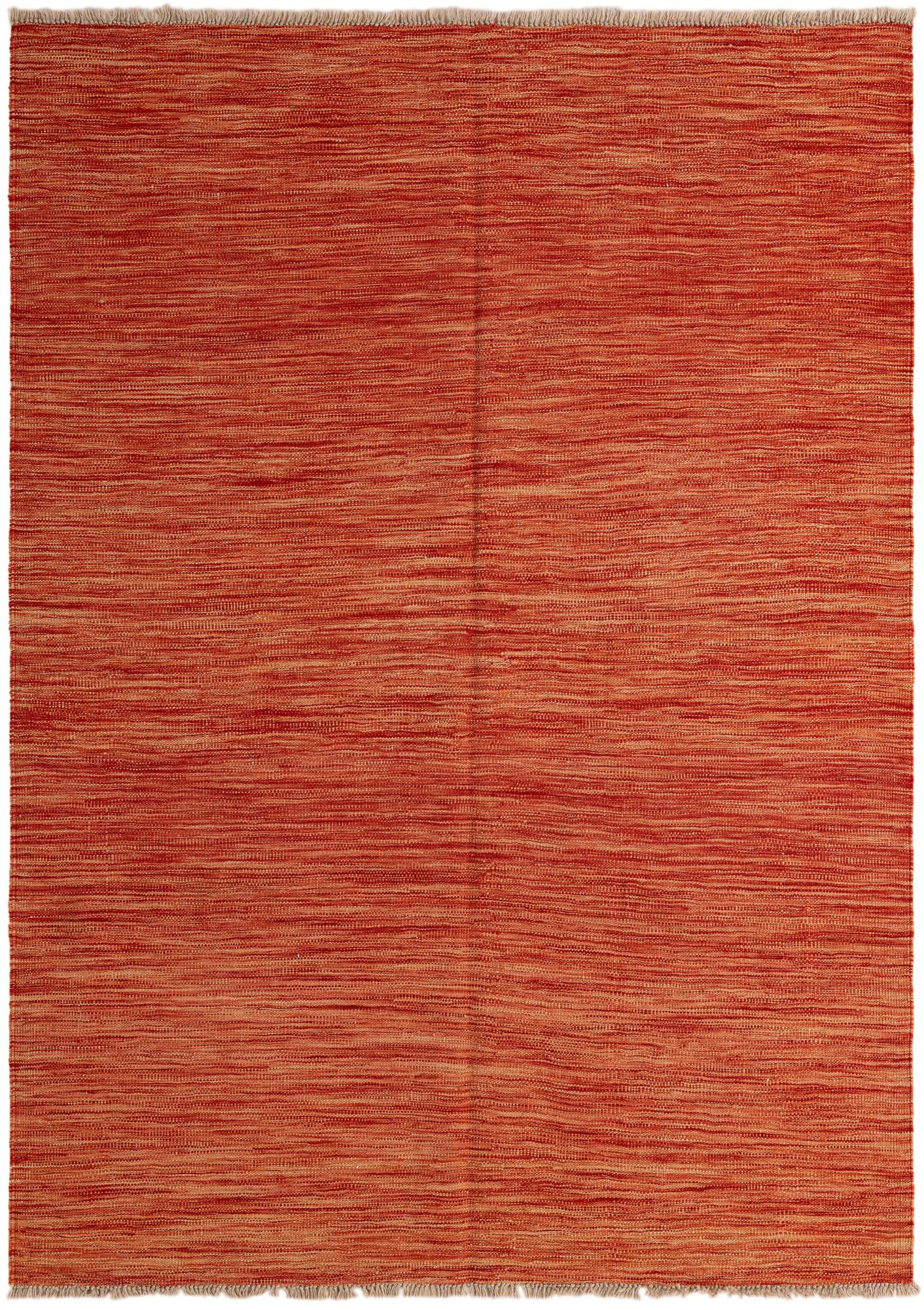 4' 3 x 5' 11  Hand Woven Kilim Modern Wool Rug