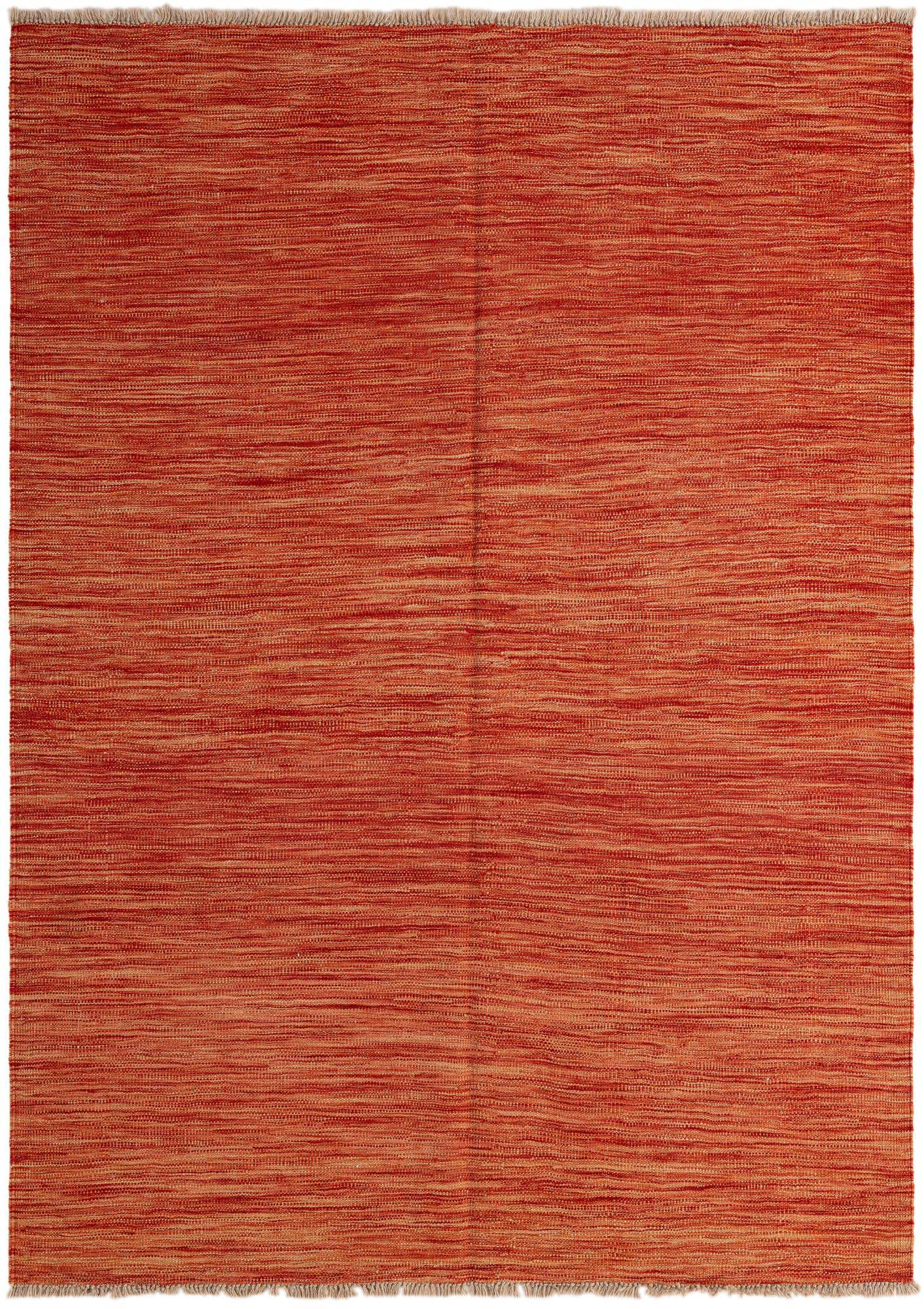 4' 3 x 5' 11 Hand Woven Kilim Modern Wool Rug