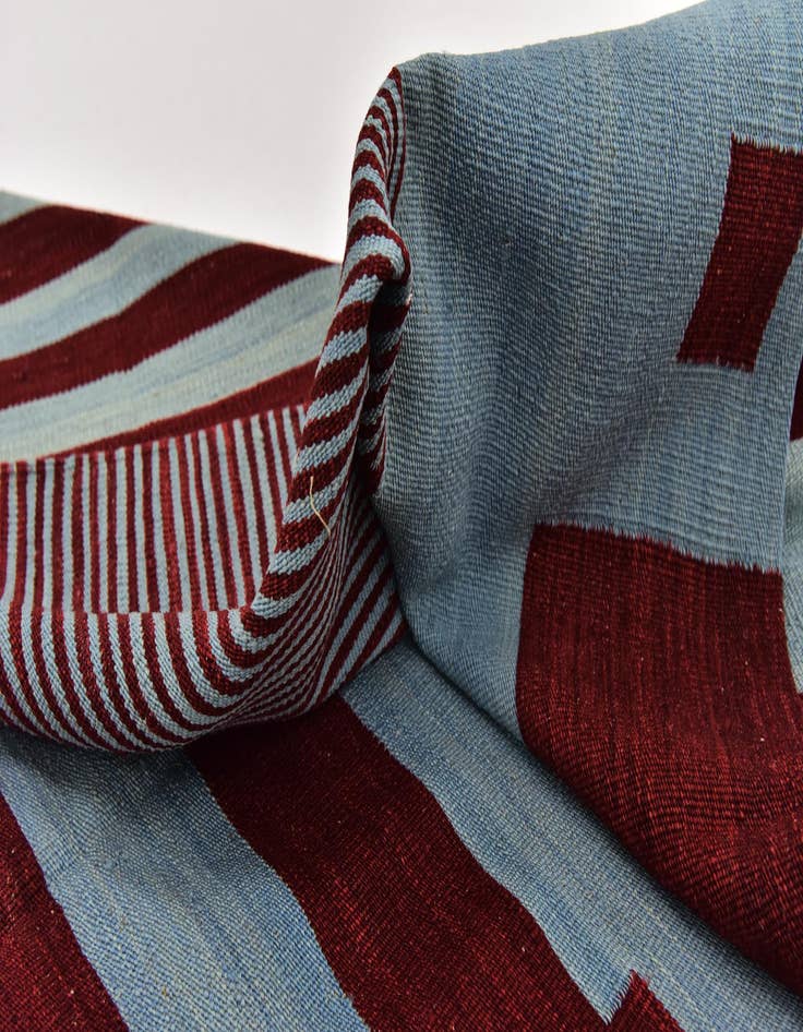 Detail image of 5' x 6' 7 Hand Woven Kilim Modern Wool Rug