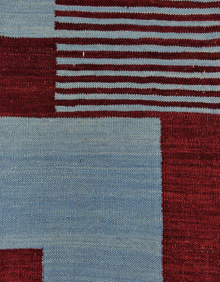Detail image of 5' x 6' 7 Hand Woven Kilim Modern Wool Rug