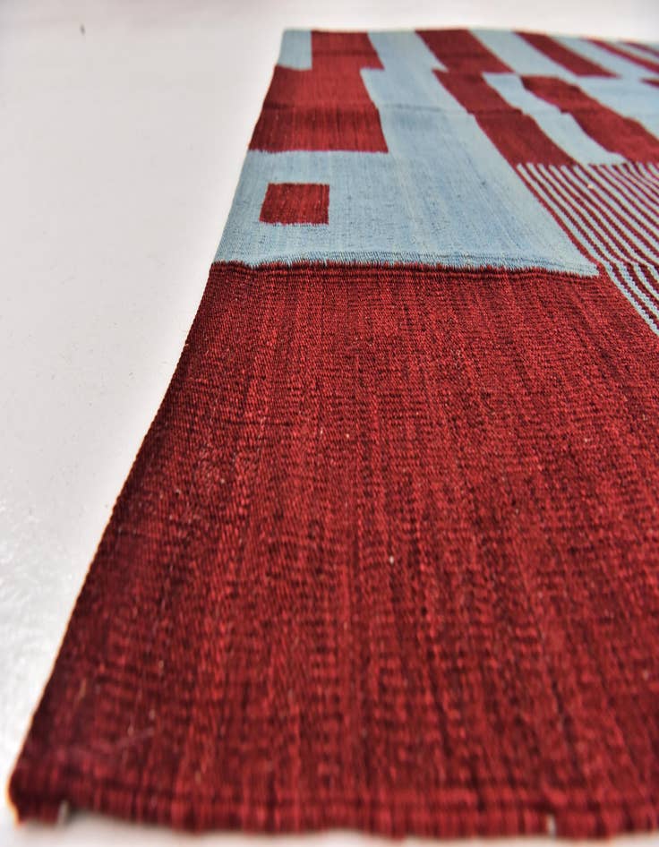 Detail image of 5' x 6' 7 Hand Woven Kilim Modern Wool Rug