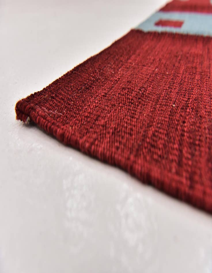 Detail image of 5' x 6' 7 Hand Woven Kilim Modern Wool Rug