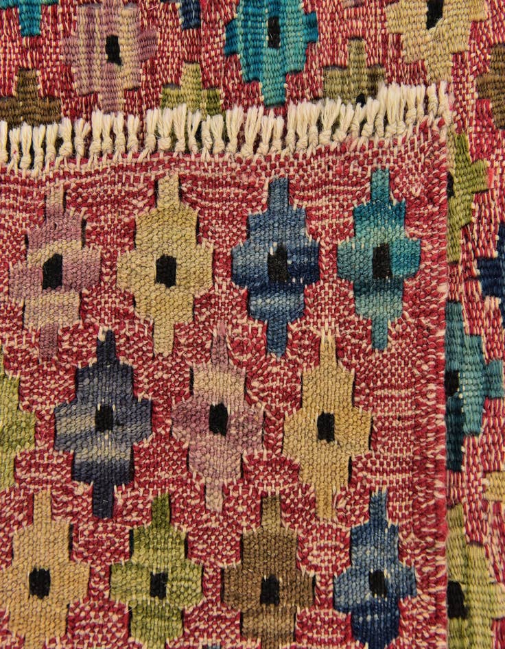 Detail image of 6' x 7' 8  Hand Woven Kilim Modern Wool Rug