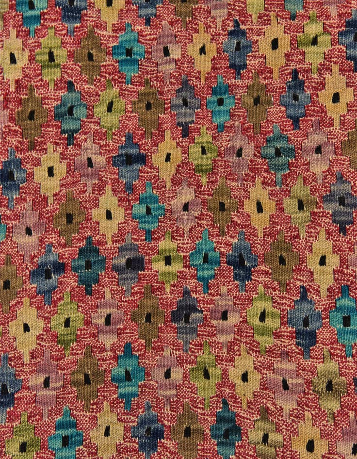 Detail image of 6' x 7' 8  Hand Woven Kilim Modern Wool Rug