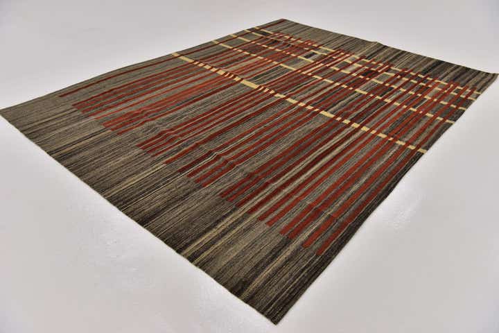 5' 10 x 7' 10 Hand Woven Kilim Modern Wool Rug