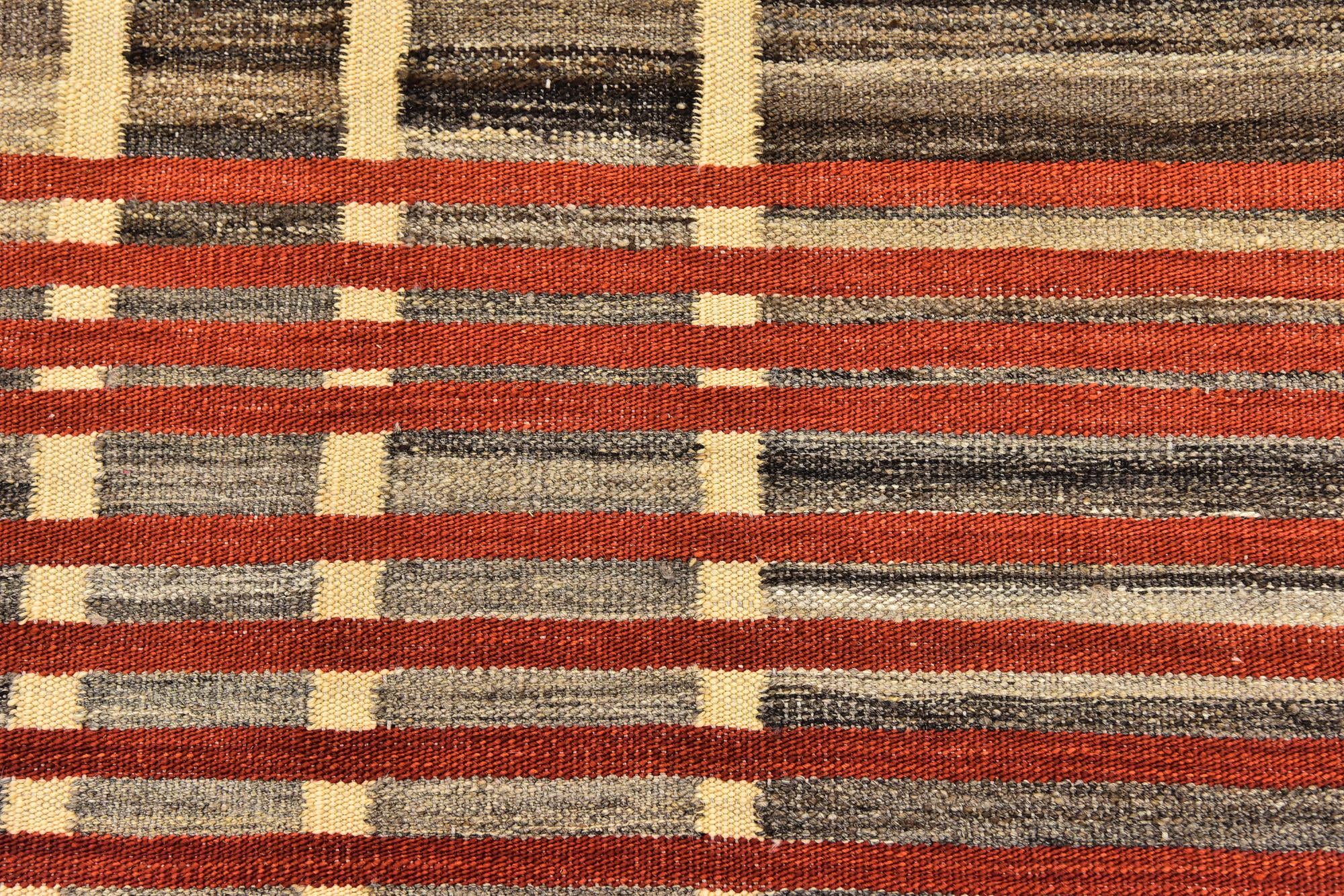 5' 4 x 8' Hand Woven Kilim Modern Wool Rug