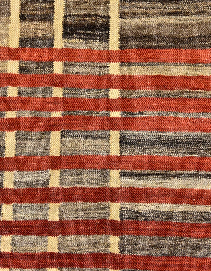 Detail image of 5' 4 x 8'  Hand Woven Kilim Modern Wool Rug