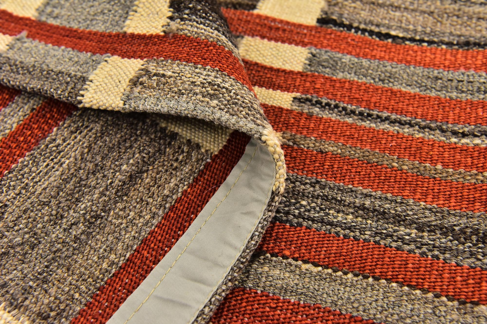 5' 4 x 8' Hand Woven Kilim Modern Wool Rug