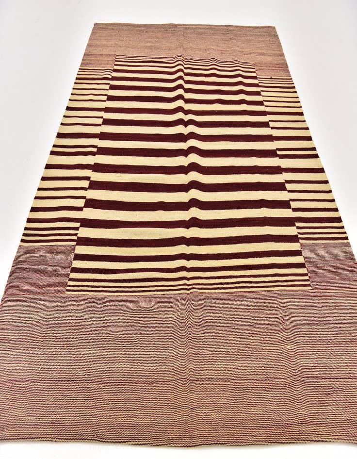 Detail image of 5' 10 x 7' 9  Hand Woven Kilim Modern Wool Rug