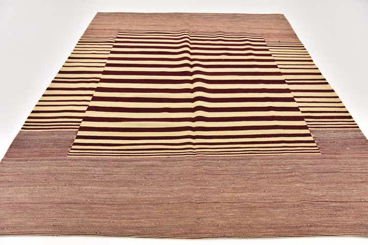 5' 10 x 7' 9 Hand Woven Kilim Modern Wool Rug