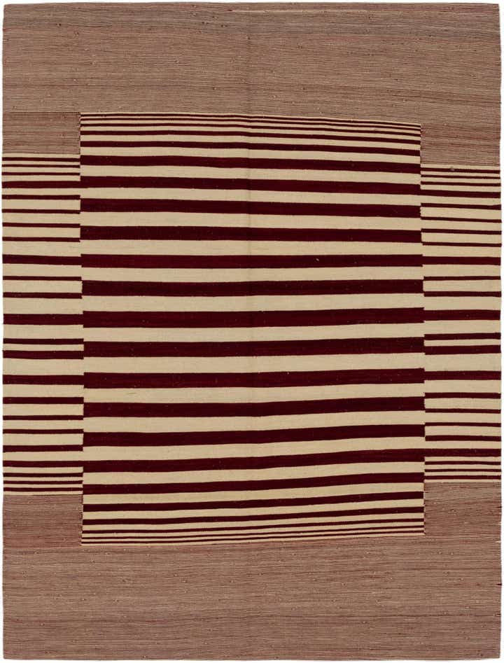5' 10 x 7' 9 Hand Woven Kilim Modern Wool Rug