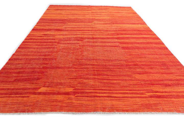 6' 7 x 9' 9 Hand Woven Kilim Modern Wool Rug