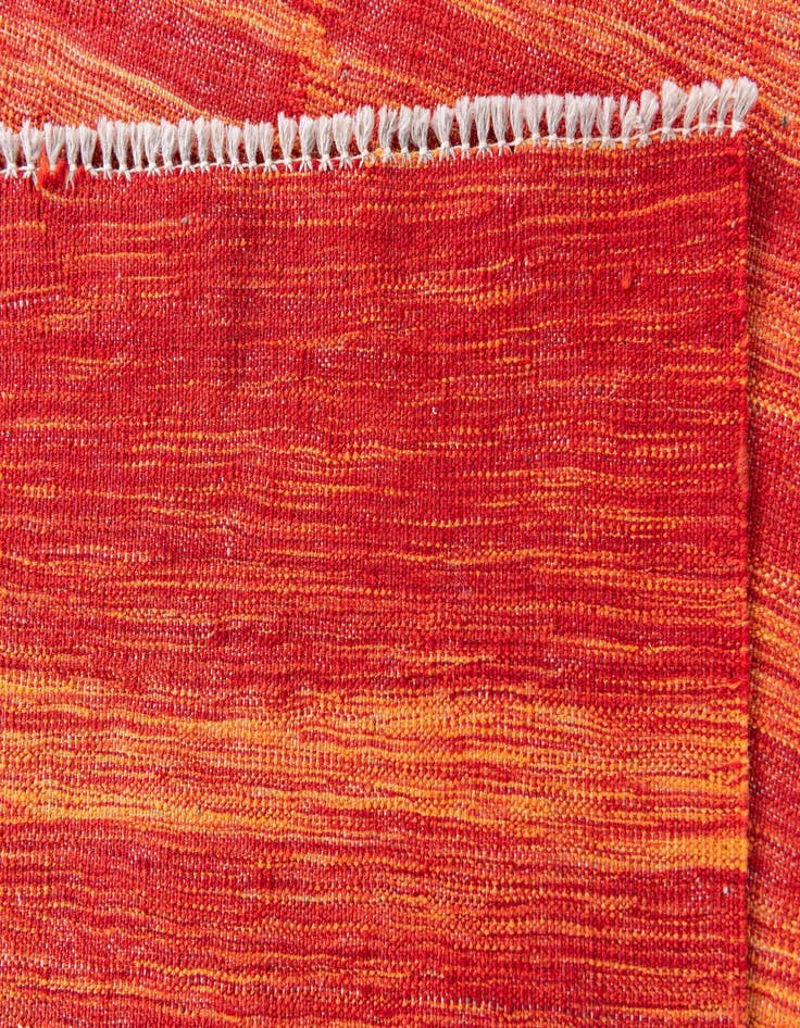 Detail image of 6' 7 x 9' 9  Hand Woven Kilim Modern Wool Rug