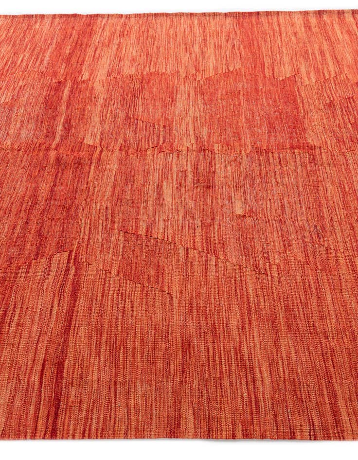 Detail image of 6' 10 x 9' 8  Hand Woven Kilim Modern Wool Rug