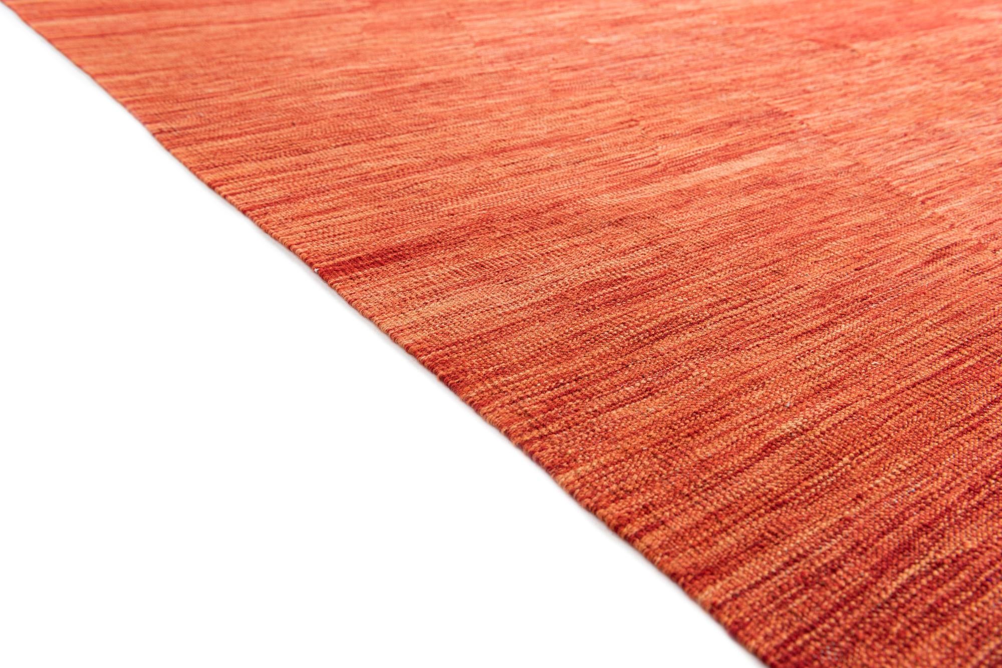 6' 10 x 9' 8 Hand Woven Kilim Modern Wool Rug