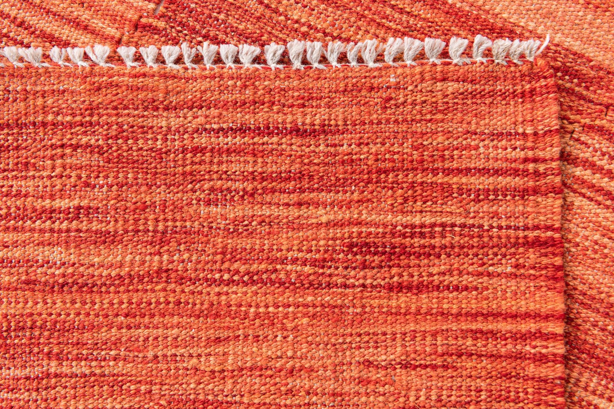 6' 10 x 9' 8 Hand Woven Kilim Modern Wool Rug