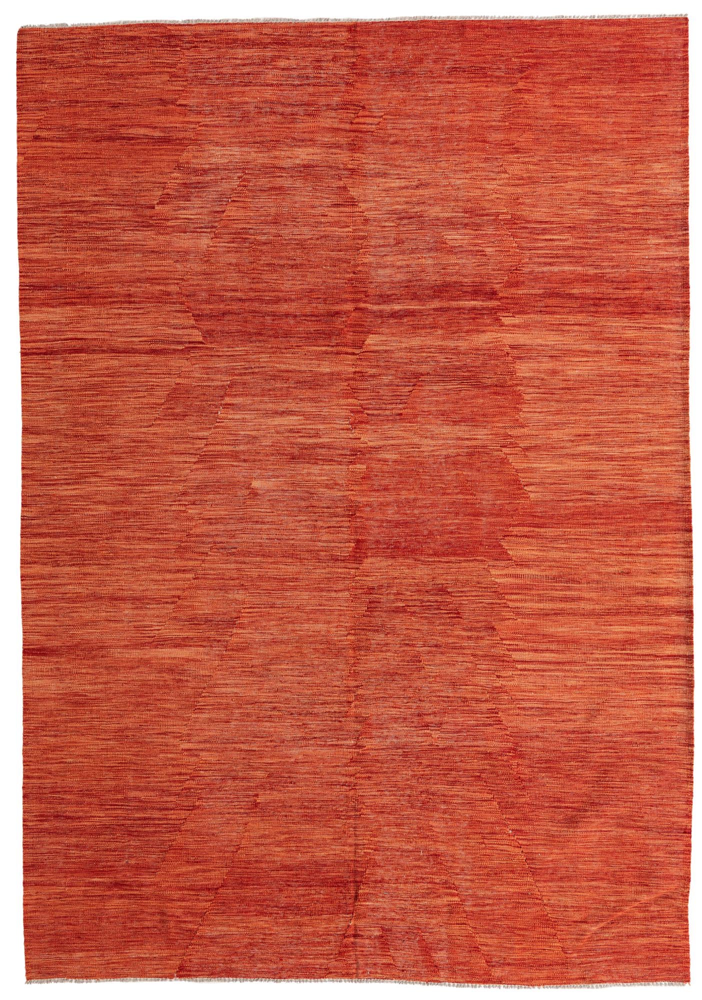 6' 10 x 9' 8 Hand Woven Kilim Modern Wool Rug