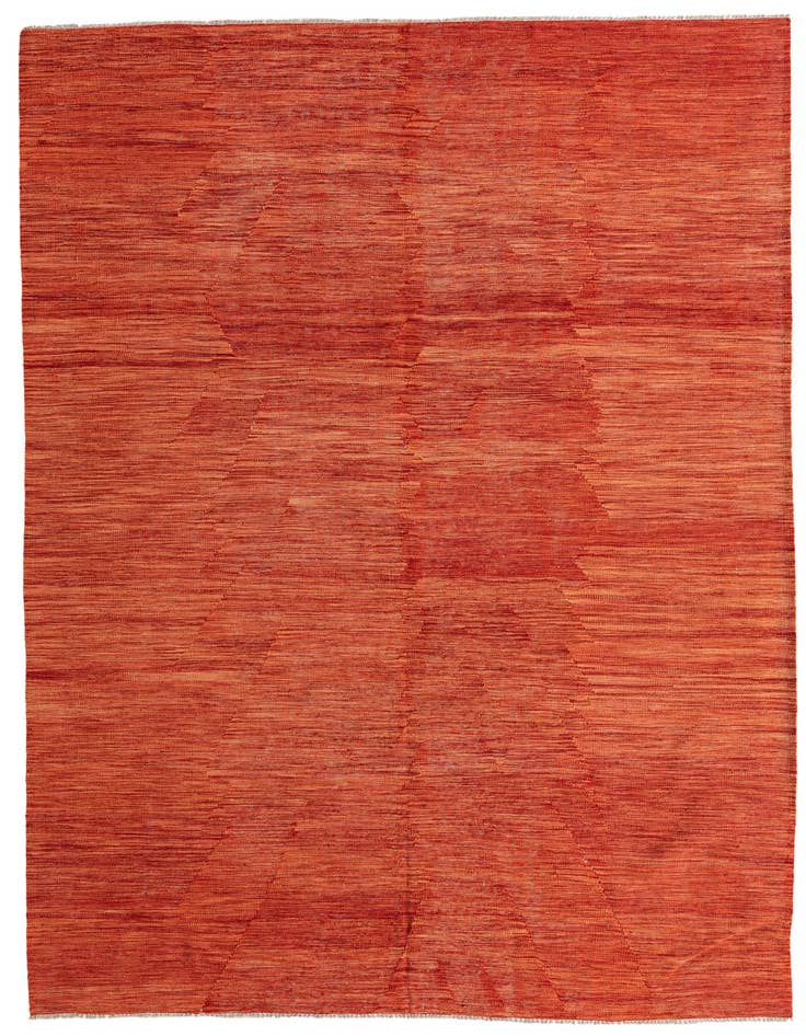 Detail image of 6' 10 x 9' 8 Hand Woven Kilim Modern Wool Rug
