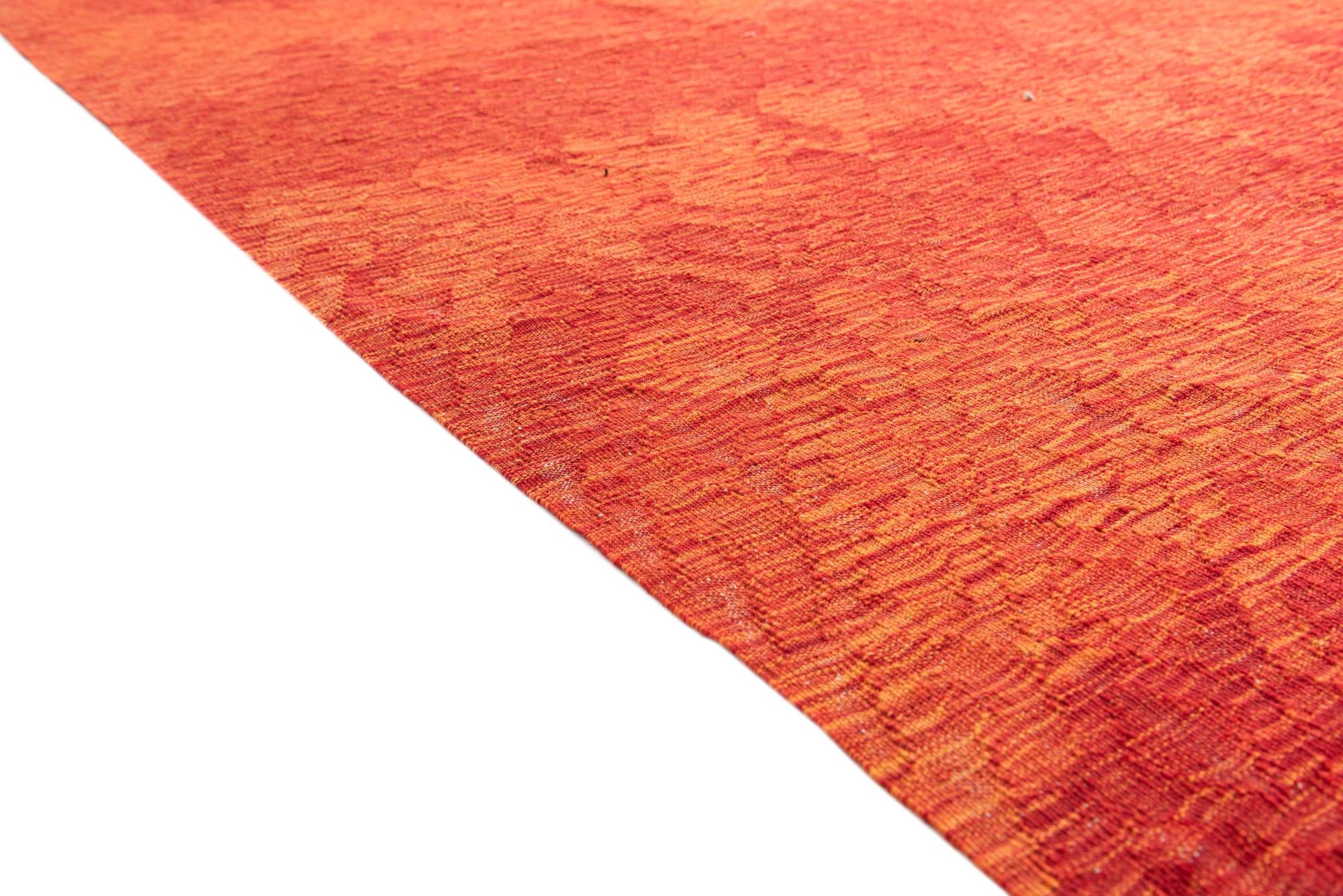 6' 8 x 9' 10 Hand Woven Kilim Modern Wool Rug