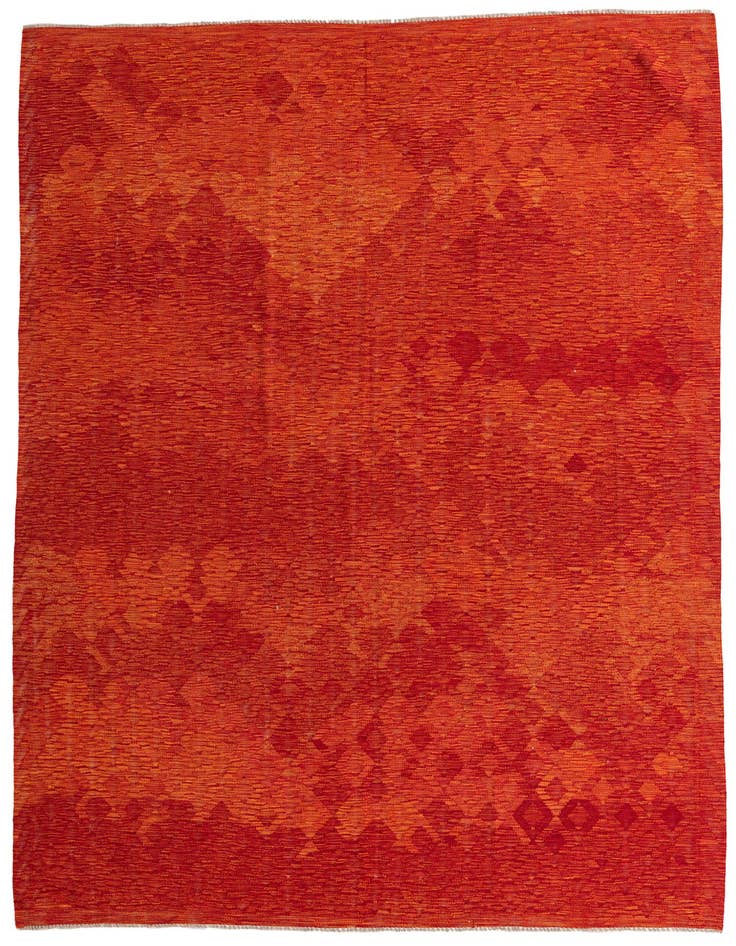 Detail image of 6' 8 x 9' 10 Hand Woven Kilim Modern Wool Rug