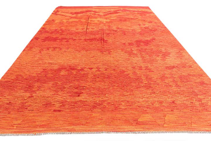 6' 8 x 9' 6 Hand Woven Kilim Modern Wool Rug