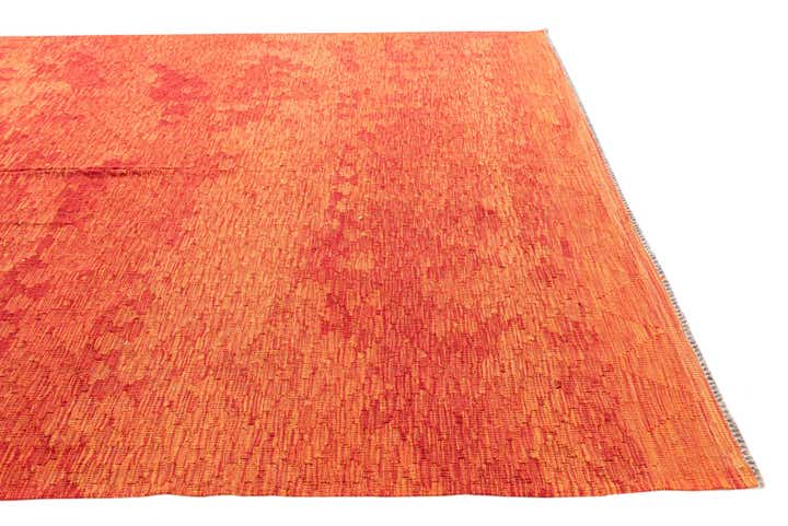 6' 8 x 9' 6 Hand Woven Kilim Modern Wool Rug