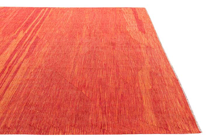 6' 7 x 9' 9 Hand Woven Kilim Modern Wool Rug