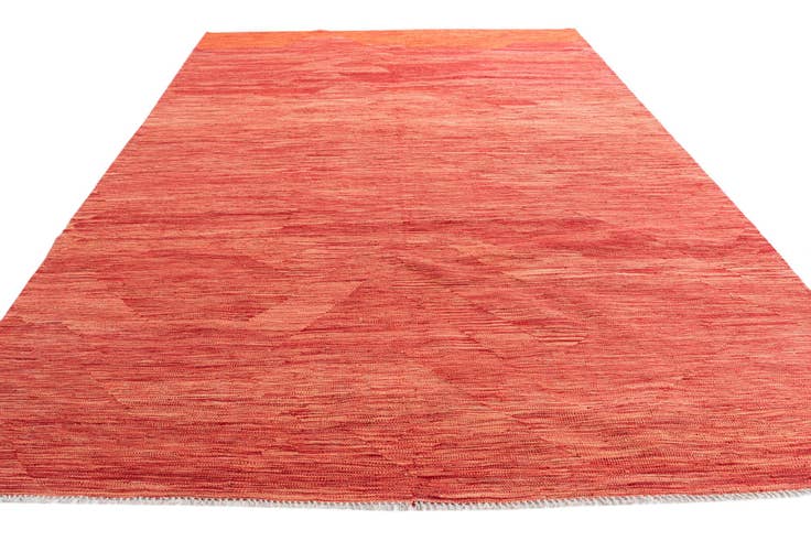 Detail image of 6' 9 x 9' 10 Hand Woven Kilim Modern Wool Rug