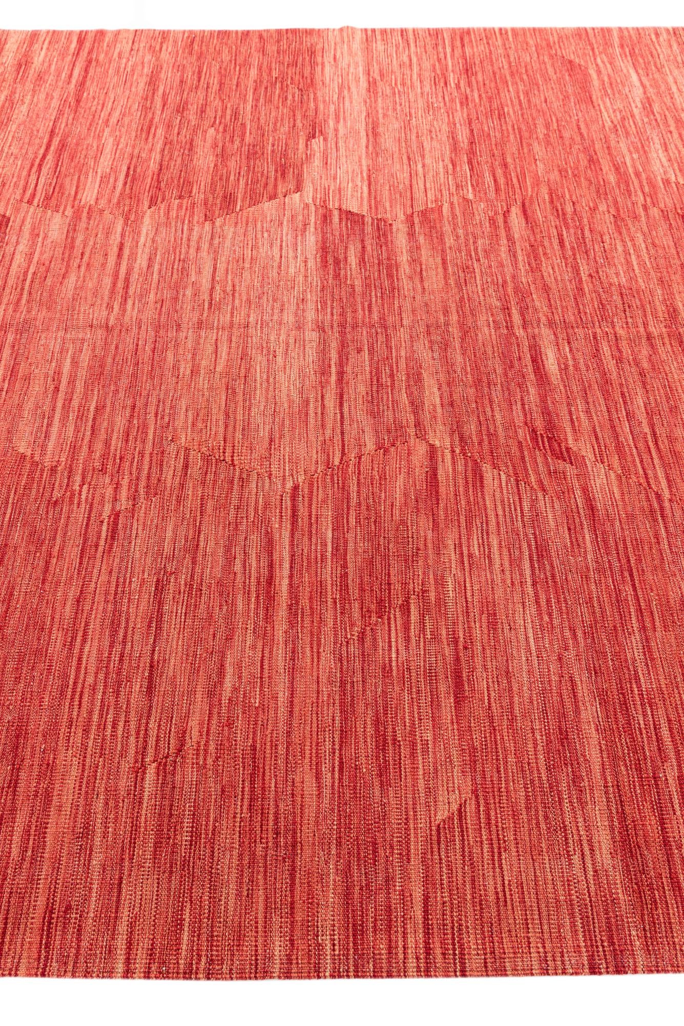 6' 10 x 9' 7 Hand Woven Kilim Modern Wool Rug