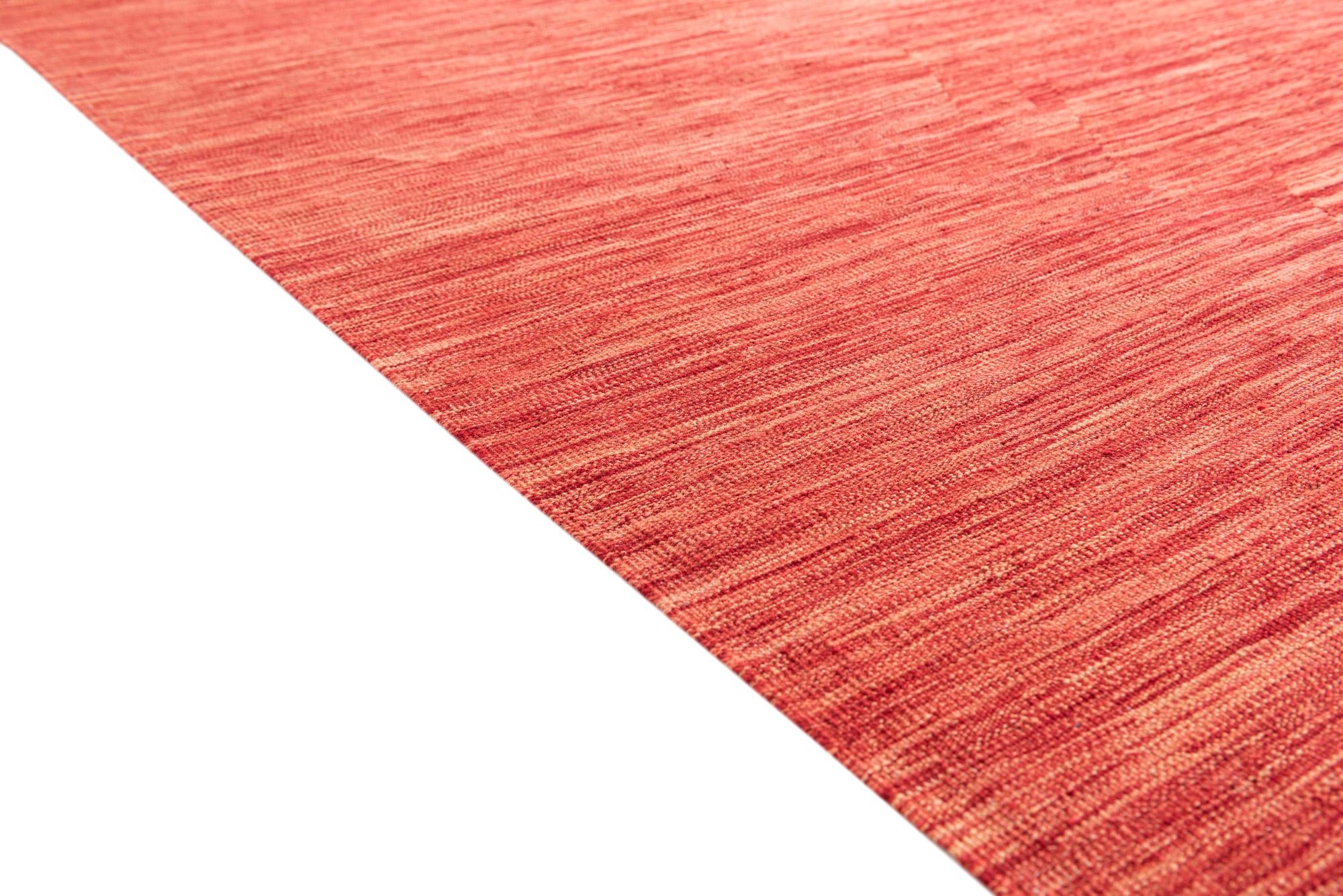 6' 10 x 9' 7 Hand Woven Kilim Modern Wool Rug