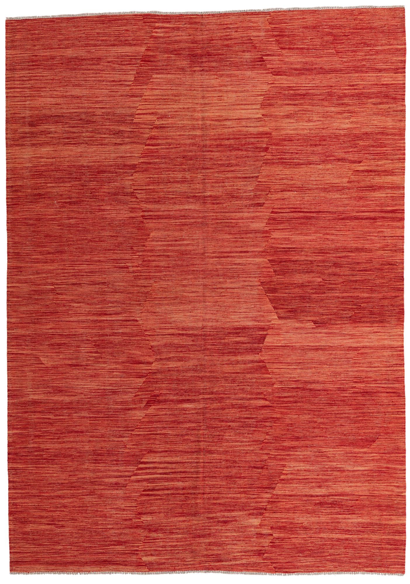 6' 10 x 9' 7 Hand Woven Kilim Modern Wool Rug