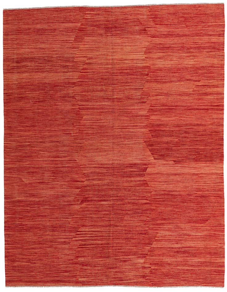 Detail image of 6' 10 x 9' 7 Hand Woven Kilim Modern Wool Rug