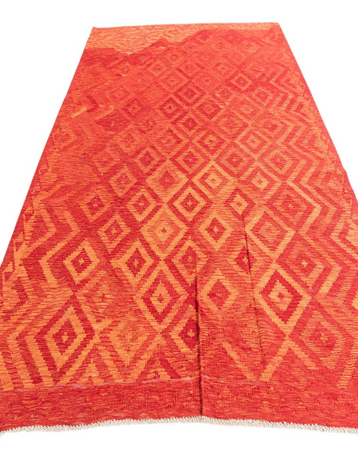 Detail image of 6' 6 x 8' 1  Hand Woven Kilim Modern Wool Rug