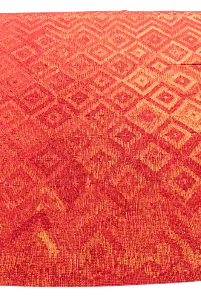 6' 6 x 8' 1 Hand Woven Kilim Modern Wool Rug