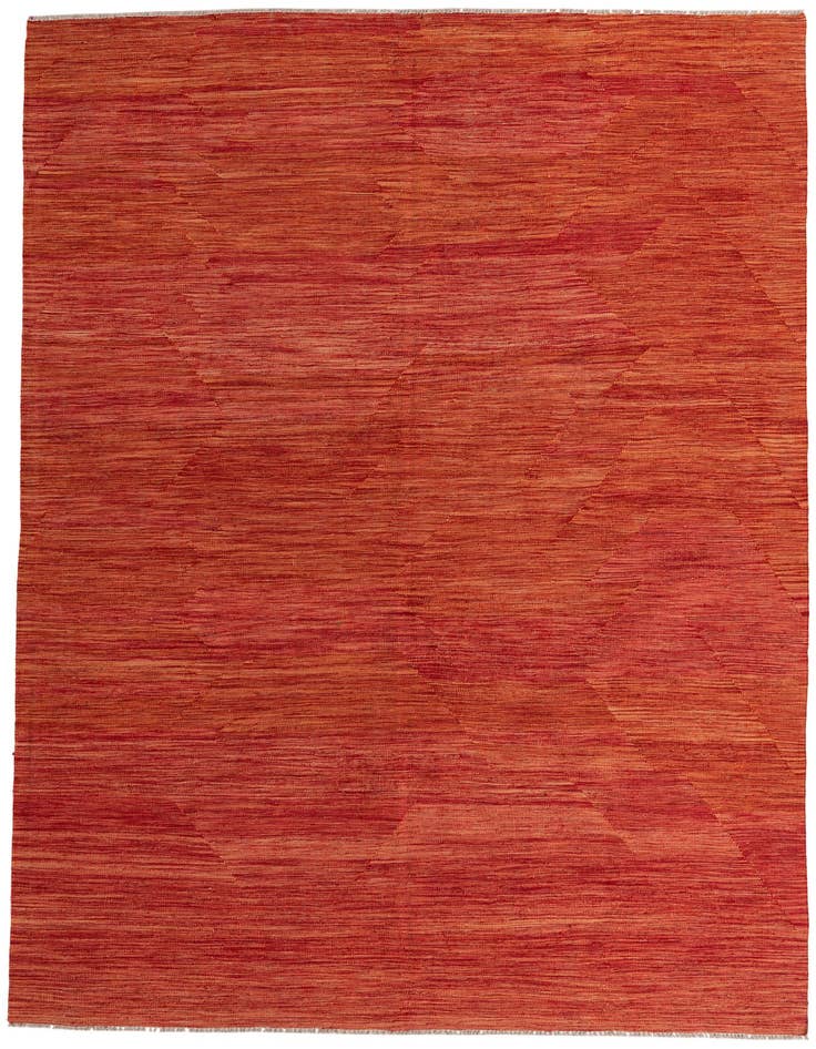Detail image of 7' x 9' 9 Hand Woven Kilim Modern Wool Rug