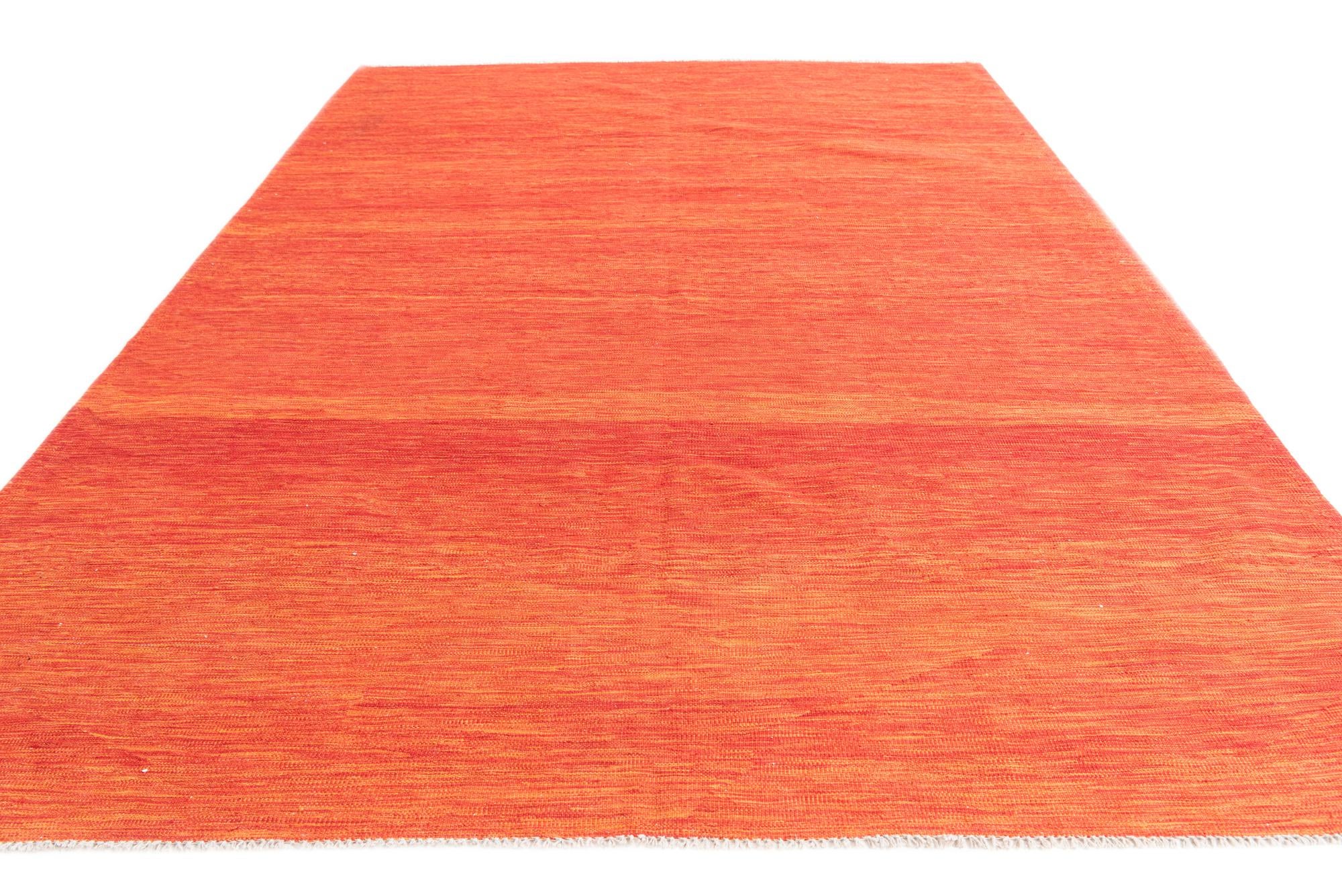 7' x 10' Hand Woven Kilim Modern Wool Rug