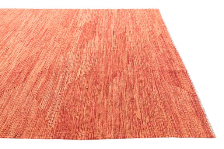 Detail image of 6' 8 x 9' 9 Hand Woven Kilim Modern Wool Rug