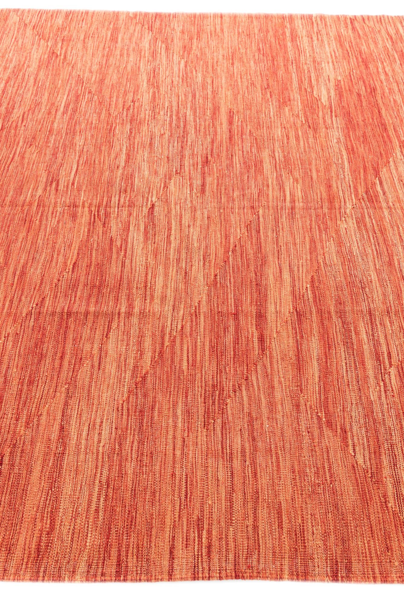 6' 8 x 9' 9 Hand Woven Kilim Modern Wool Rug