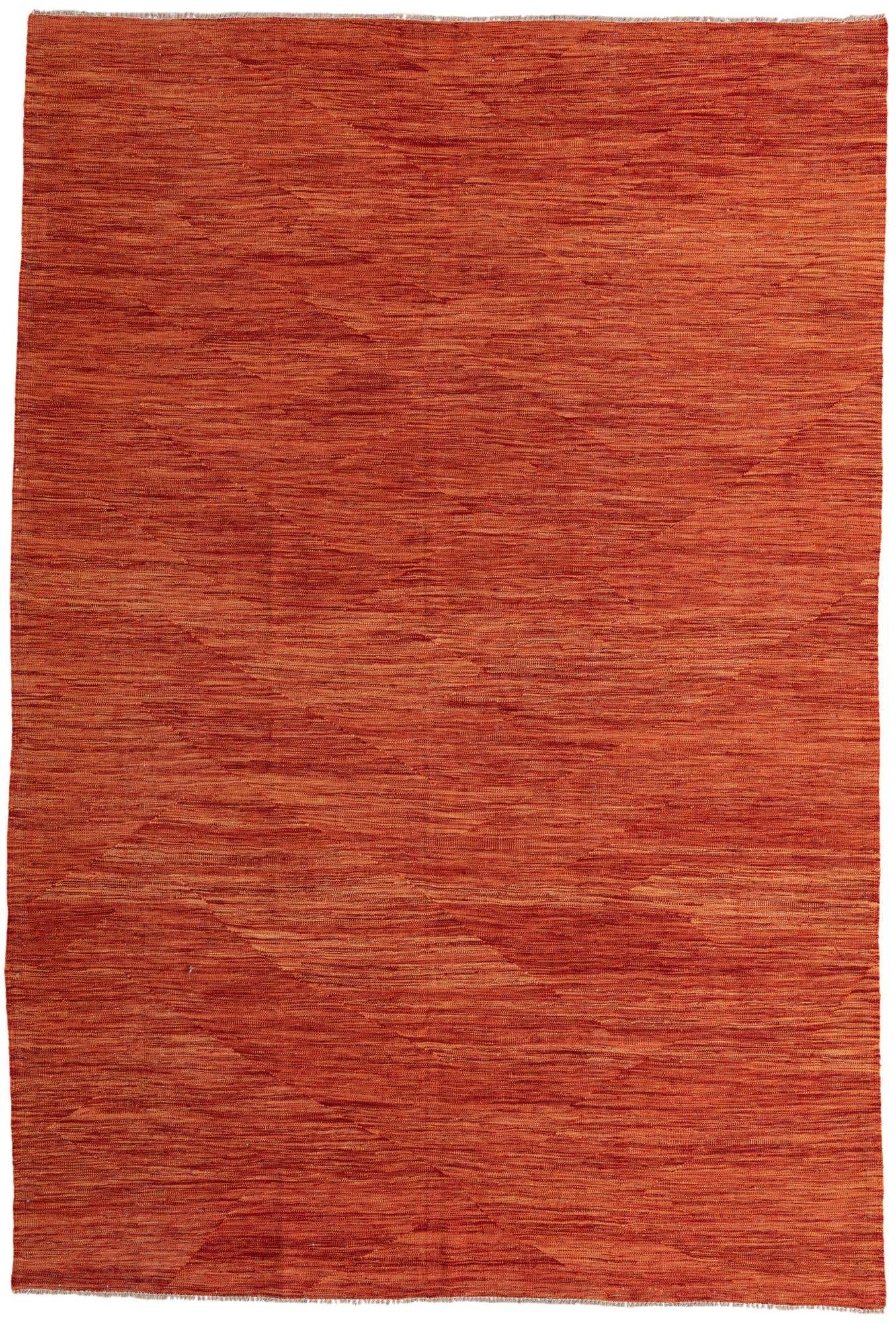 6' 8 x 9' 9 Hand Woven Kilim Modern Wool Rug