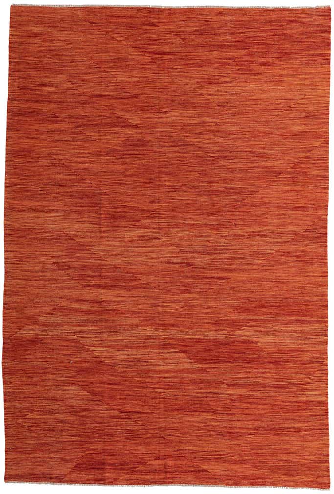 6' 8 x 9' 9 Hand Woven Kilim Modern Wool Rug