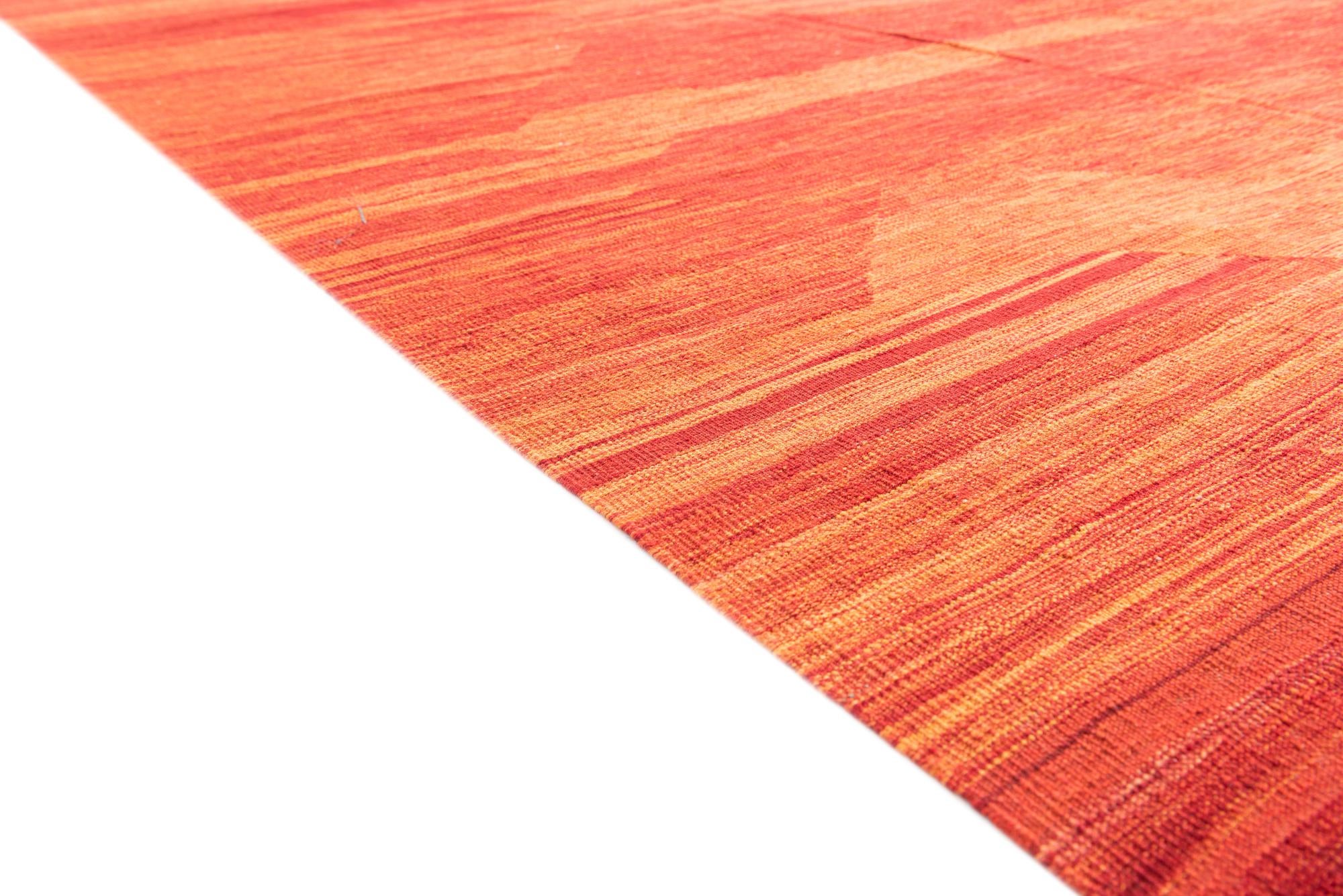 6' 10 x 9' 8 Hand Woven Kilim Modern Wool Rug
