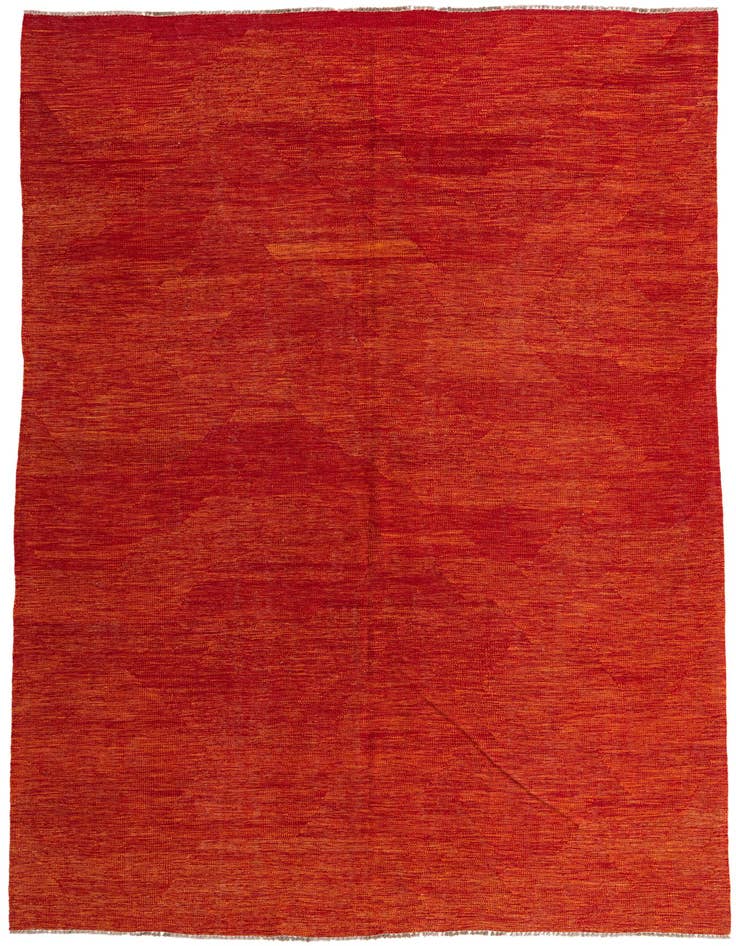 Detail image of 6' 5 x 9' 8 Hand Woven Kilim Modern Wool Rug