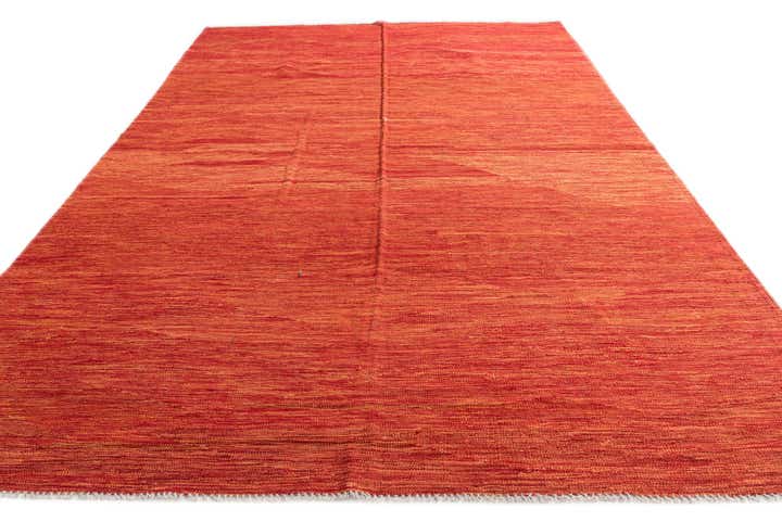 6' 7 x 10' Hand Woven Kilim Modern Wool Rug