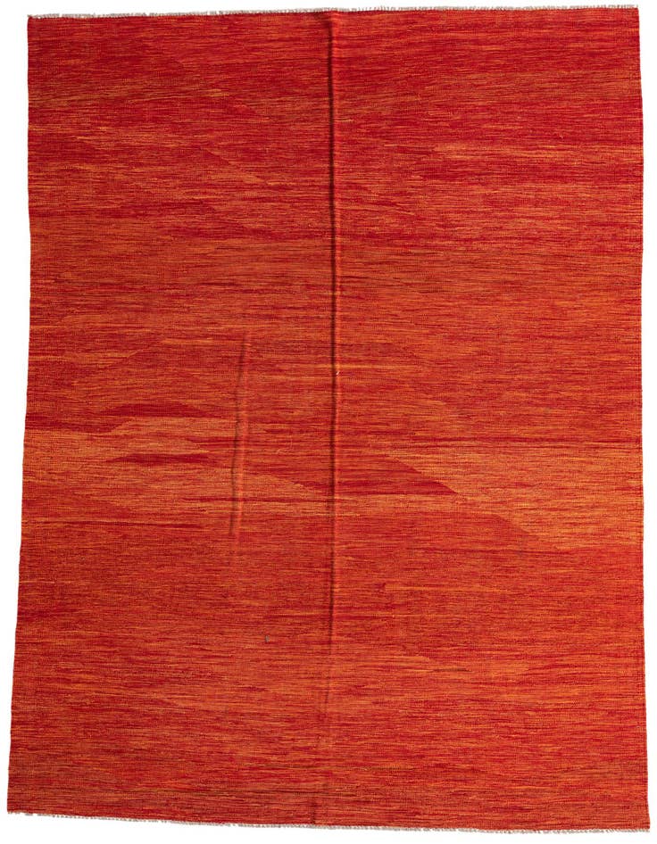 Detail image of 6' 7 x 10' Hand Woven Kilim Modern Wool Rug