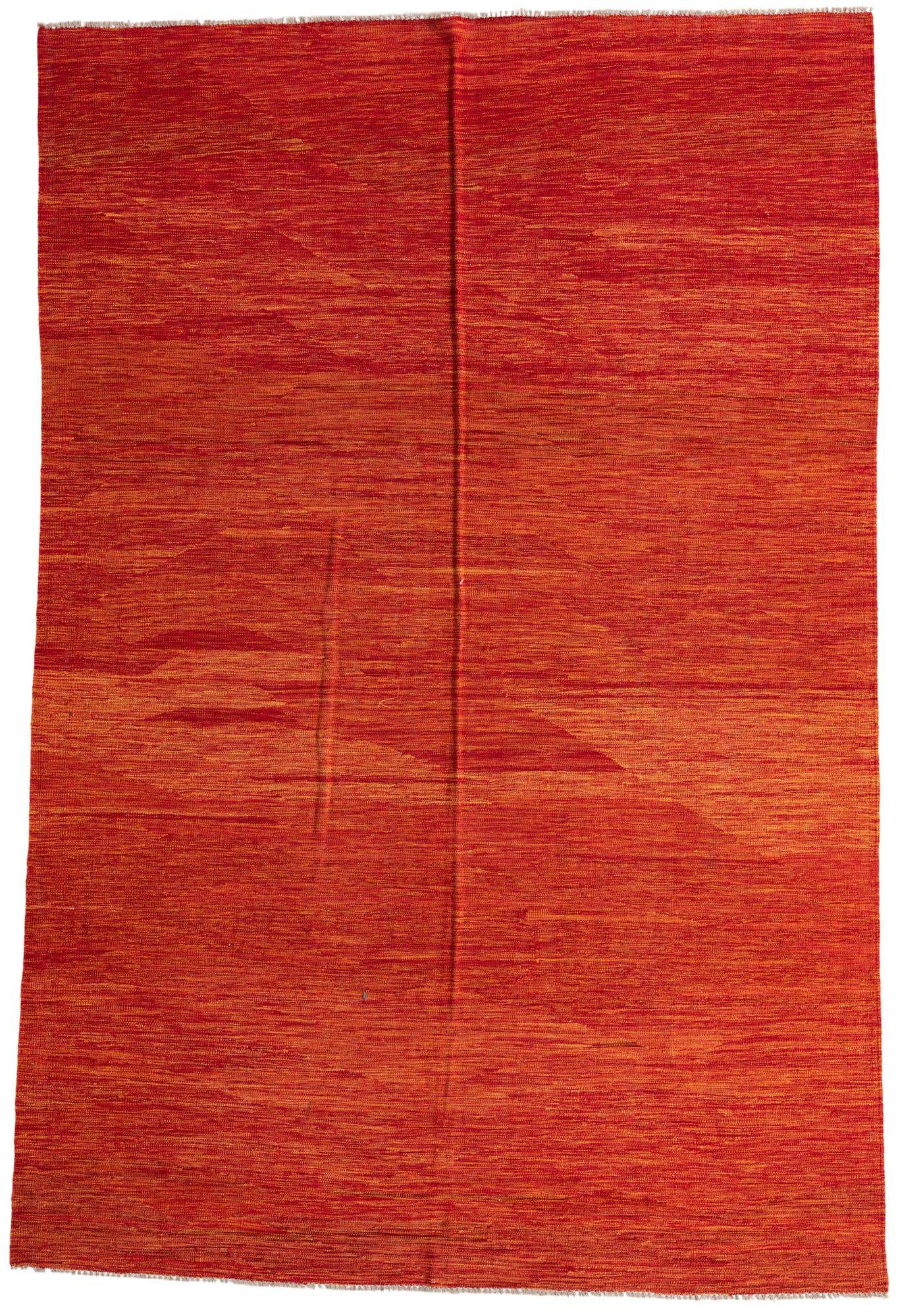 6' 7 x 10' Hand Woven Kilim Modern Wool Rug