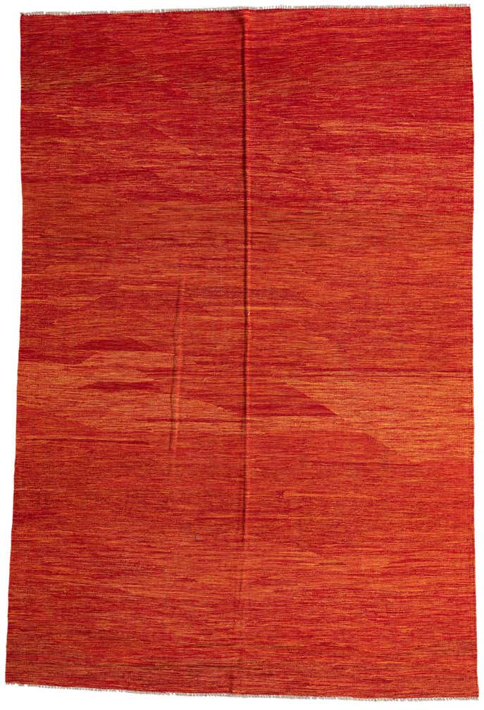6' 7 x 10' Hand Woven Kilim Modern Wool Rug
